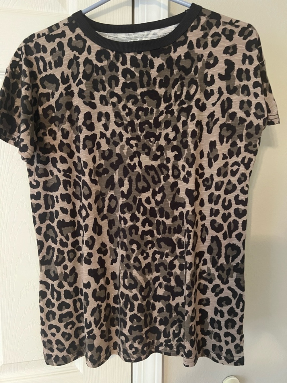 Maurice’s Leopard Print Short Sleeve Tee - Taupe/Black